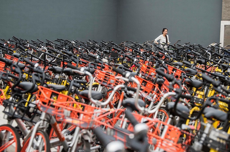 Trung Quốc "quá tải" xe đạp - Ảnh 4