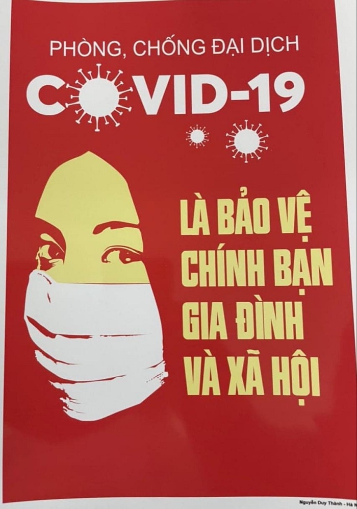Tranh cổ động tuyên truyền về phòng chống dịch covid-19 của Việt Nam bị cắt gọt, xuyên tạc - Ảnh 2