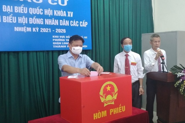 Hơn 5,4 triệu cử tri Thủ đô Hà Nội náo nức đi bầu cử đại biểu Quốc hội và HĐND các cấp nhiệm kỳ 2021 - 2026 - Ảnh 40