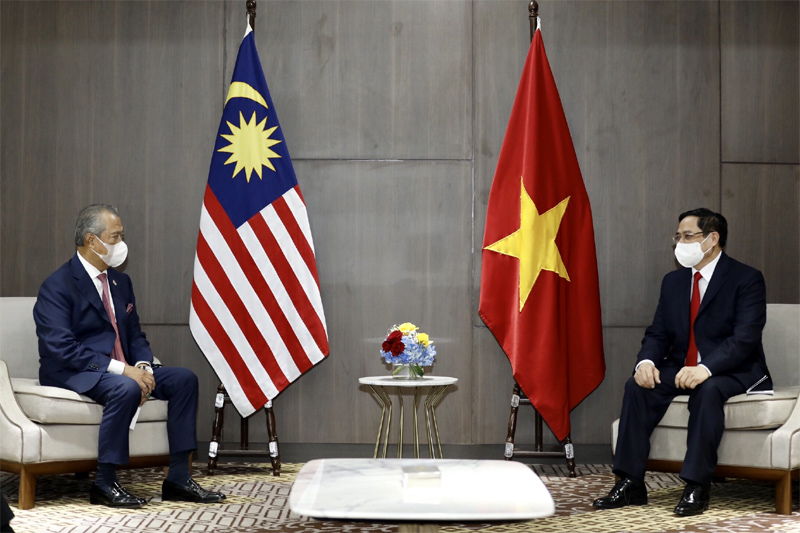 Thủ tướng Chính phủ Phạm Minh Chính gặp gỡ song phương Thủ tướng Campuchia, Singapore, Malaysia - Ảnh 5