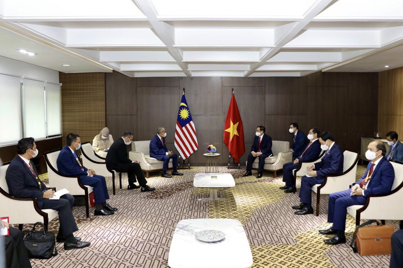 Thủ tướng Chính phủ Phạm Minh Chính gặp gỡ song phương Thủ tướng Campuchia, Singapore, Malaysia - Ảnh 6