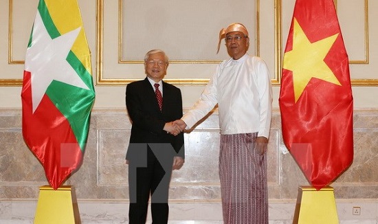 Tổng Bí thư: Việt Nam ủng hộ tiến trình hòa giải dân tộc của Myanmar - Ảnh 1