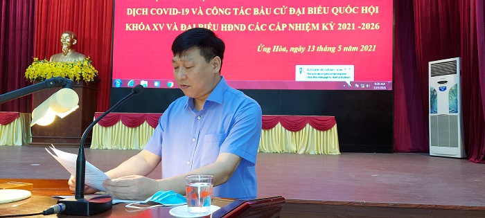 Phó Chủ tịch HĐND TP Phùng Thị Hồng Hà: Huyện Ứng Hòa cần đa dạng hình thức tuyên truyền bầu cử kết hợp với phòng chống dịch - Ảnh 2