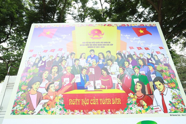 Hà Nội: 5 đoàn xe lưu động ra quân tuyên truyền về bầu cử và ứng xử văn minh thanh lịch - Ảnh 5