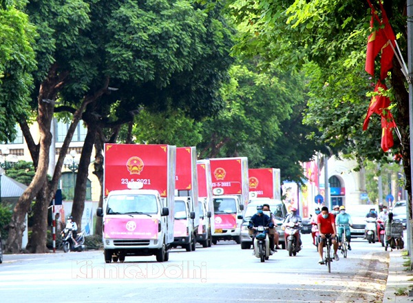 Hà Nội: 5 đoàn xe lưu động ra quân tuyên truyền về bầu cử và ứng xử văn minh thanh lịch - Ảnh 10