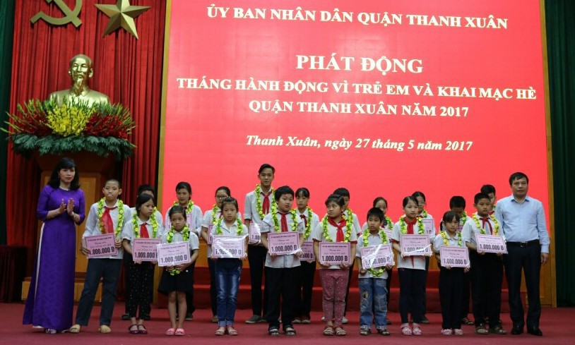 Quận Thanh Xuân phát động Tháng hành động vì trẻ em - Ảnh 1