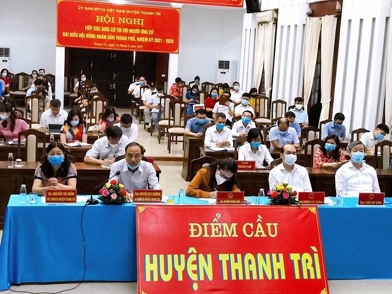 Ứng cử viên đại biểu HĐND TP Hà Nội khóa XVI tiếp xúc cử tri tại huyện Thanh Trì - Ảnh 1