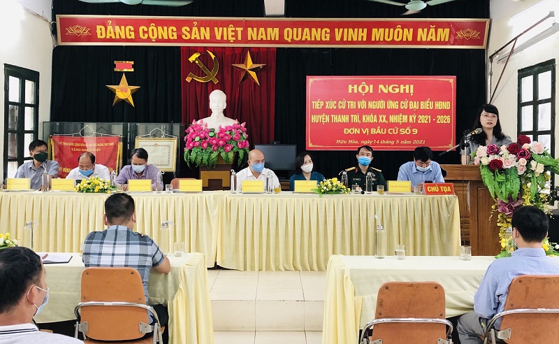 57 ứng cử viên đại biểu HĐND huyện Thanh Trì khóa XX hoàn thành tiếp xúc cử tri - Ảnh 1