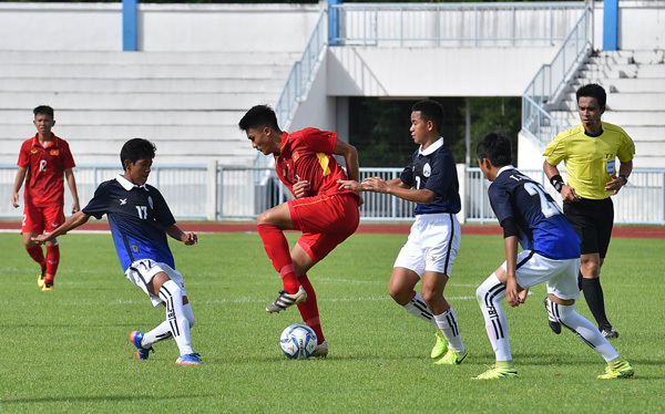 U15 Việt Nam ngược dòng giành chiến thắng trước Campuchia - Ảnh 1