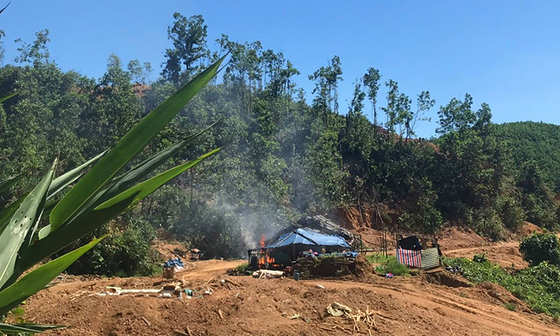 Quảng Nam: Truy quét các đối tượng khai thác vàng trái phép tại Bồng Miêu - Ảnh 1
