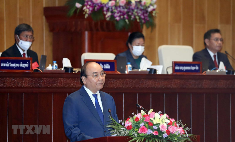 Toàn văn bài phát biểu của Chủ tịch nước Nguyễn Xuân Phúc tại phiên họp Quốc hội Lào - Ảnh 1