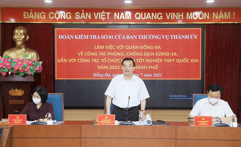 Chủ tịch UBND TP Chu Ngọc Anh: Rà soát lại các khâu tổ chức kỳ thi tốt nghiệp THPT để chủ động xử lý vấn đề phát sinh - Ảnh 1