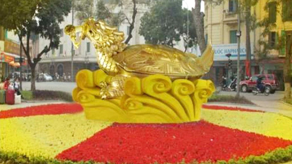 Hà Nội bác đề xuất đặt biểu tượng rùa vàng tại Hồ Gươm - Ảnh 1