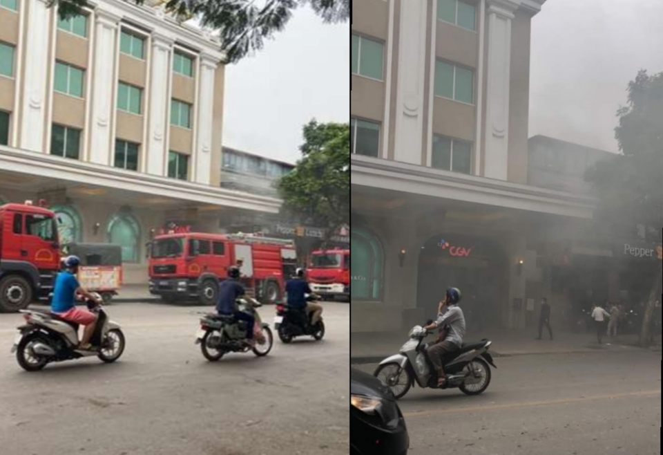 Hà Nội: Cháy tầng hầm Trung tâm thương mại Tràng Tiền Plaza - Ảnh 1