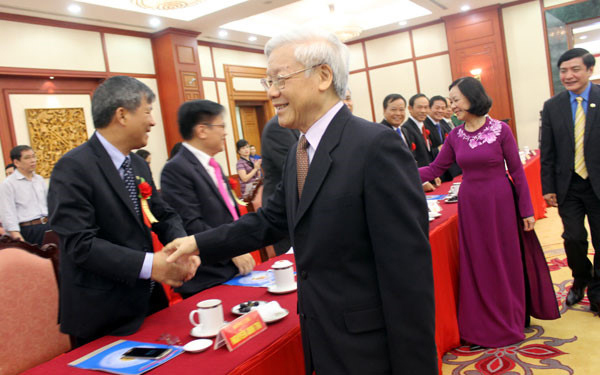 Tổng Bí thư gặp mặt các đại biểu "Vinh quang Việt Nam" - Ảnh 1