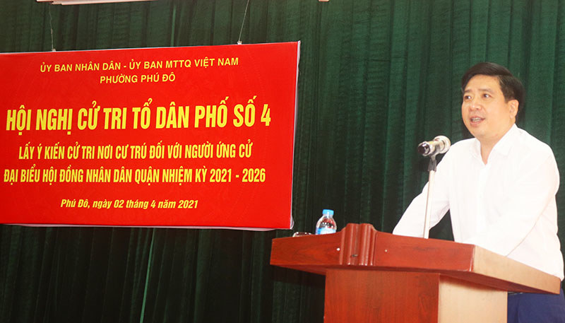 Chủ tịch HĐND quận Bắc Từ Liêm Nguyễn Hữu Tuyên được cử tri nơi cư trú tín nhiệm cao - Ảnh 2