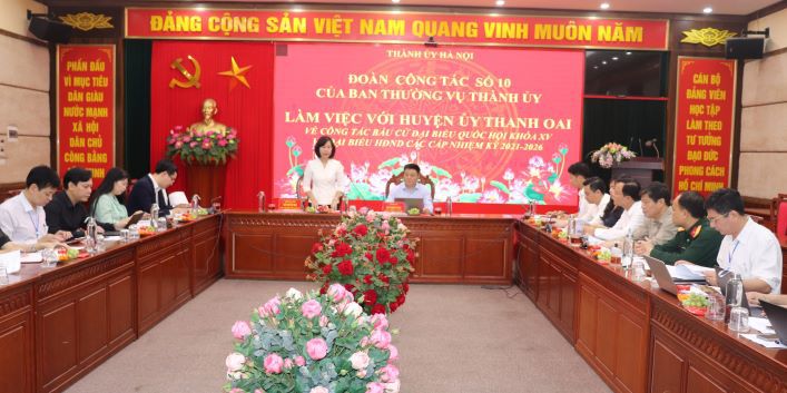 Thanh Oai chuẩn bị tốt điều kiện cho bầu cử đại biểu Quốc hội và HĐND các cấp - Ảnh 2