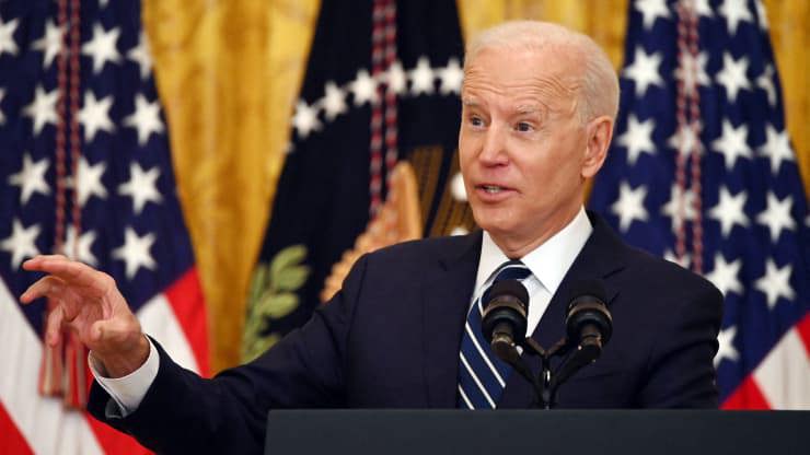 Tổng thống Biden cảnh báo  đáp trả Triều Tiên trong lần họp báo đầu tiên - Ảnh 1