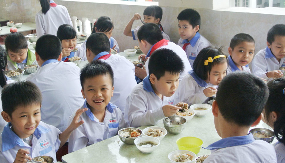 Chuẩn hóa bữa ăn cho học sinh tiểu học bán trú - Ảnh 1