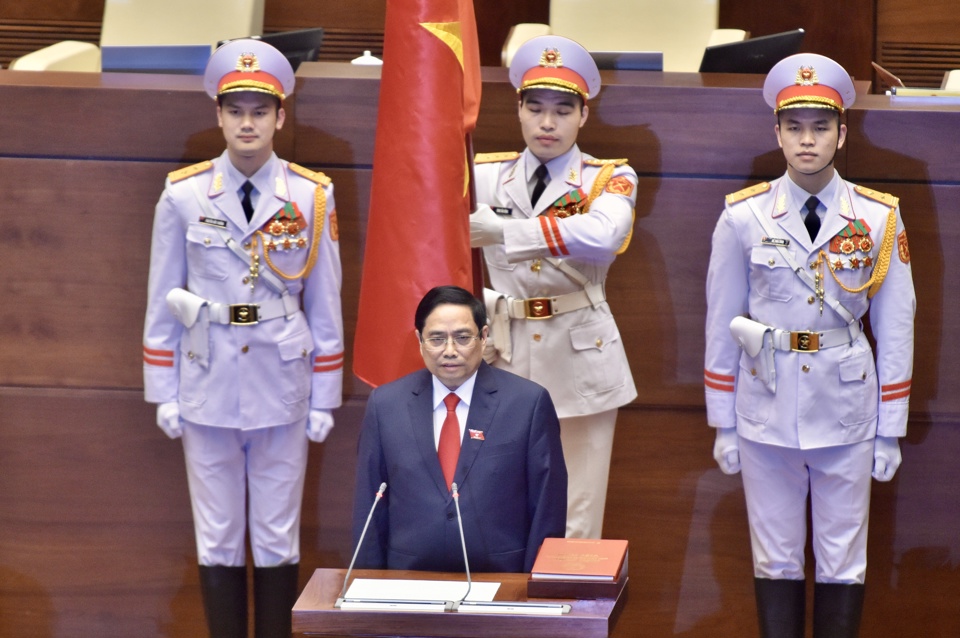 [Ảnh] Lễ tuyên thệ nhậm chức của Thủ tướng Phạm Minh Chính - Ảnh 3
