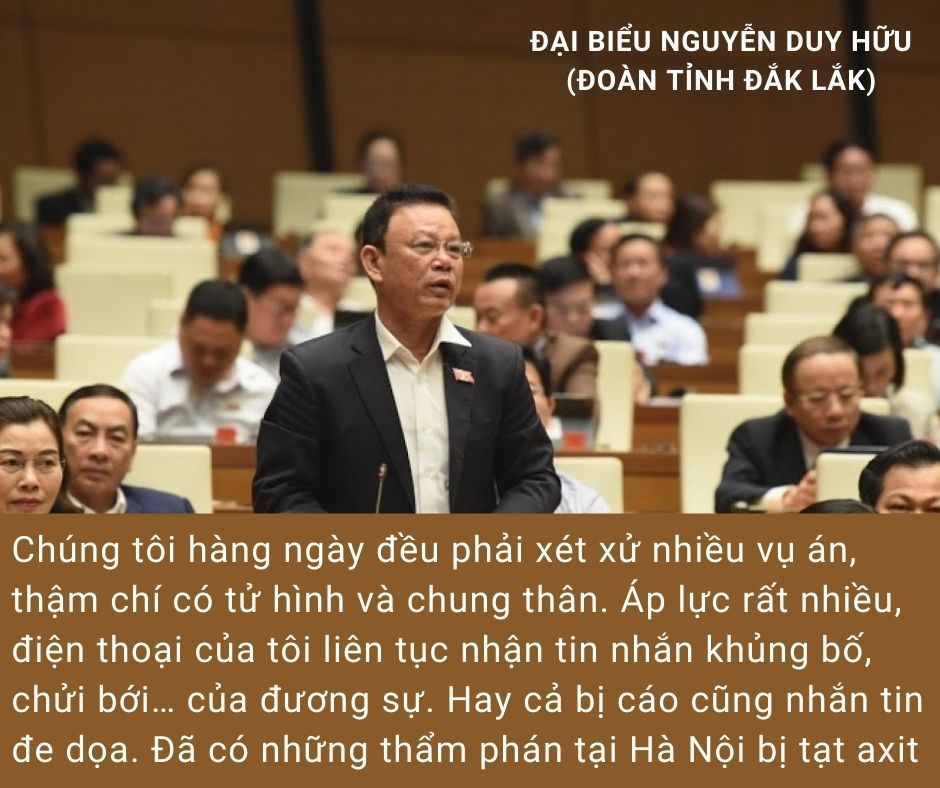 Đại biểu Quốc hội: Đã có những thẩm phán tại Hà Nội bị tạt axit - Ảnh 1