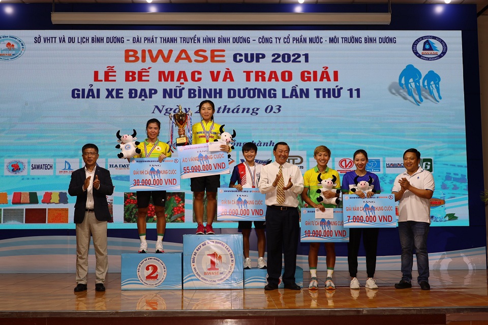 Giải xe đạp nữ Bình Dương năm 2021: Tập đoàn Lộc Trời và tuyển Biwase đứng đầu giải - Ảnh 1
