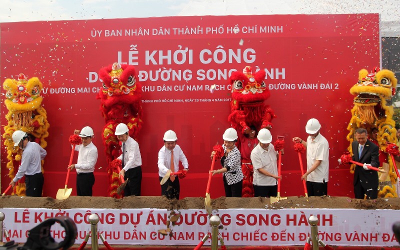Khởi công dự án đường song hành với cao tốc TP Hồ Chí Minh - Long Thành - Dầu Giây - Ảnh 1