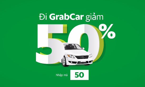 Đi GrabCar giảm giá 50% - Ảnh 1