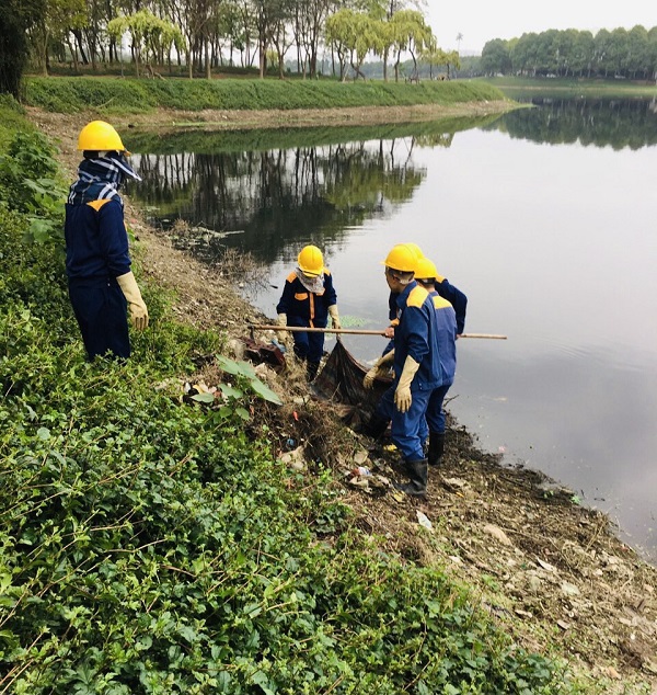 Tăng cường giải pháp đảm bảo môi trường các hồ điều hòa trong công viên Yên Sở - Ảnh 2