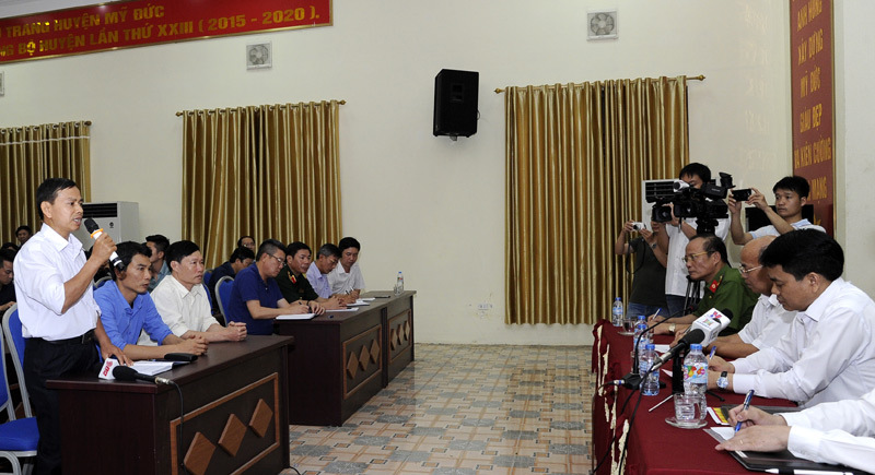 Chủ tịch Nguyễn Đức Chung: Thanh tra toàn diện, giải quyết thấu đáo, công bằng đất đai ở Đồng Tâm - Ảnh 1