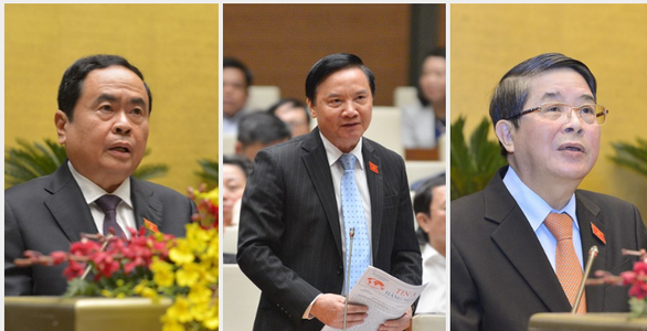 Các ông Trần Thanh Mẫn, Nguyễn Khắc Định, Nguyễn Đức Hải được bầu làm Phó Chủ tịch Quốc hội - Ảnh 1