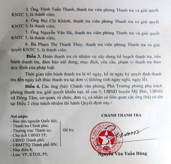 Thanh tra toàn diện khu đất sân bay Miếu Môn thuộc xã Đồng Tâm trong 45 ngày - Ảnh 3