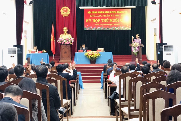 Huyện Thanh Trì tổng kết hoạt động HĐND nhiệm kỳ 2016 - 2021 - Ảnh 1