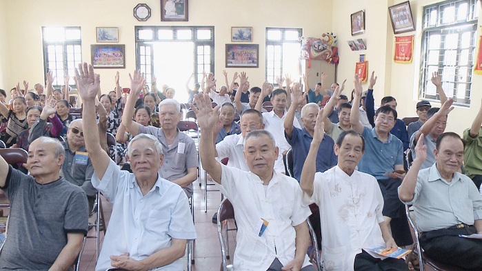 Huyện Thanh Trì: Công khai, minh bạch, dân chủ lấy ý kiến cử tri nơi cư trú - Ảnh 1
