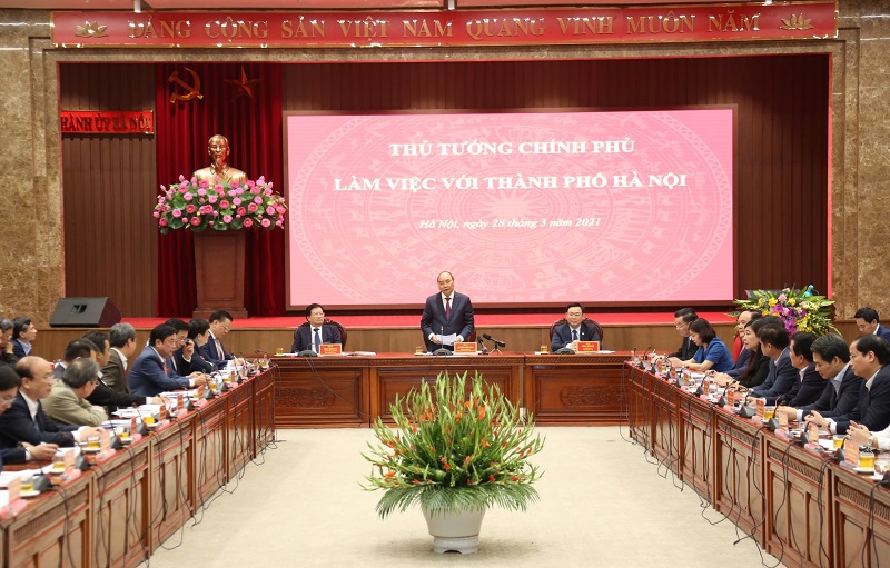 Thủ tướng Chính phủ Nguyễn Xuân Phúc: Xây dựng Hà Nội là thành phố đáng sống của mọi người dân và bạn bè quốc tế - Ảnh 3