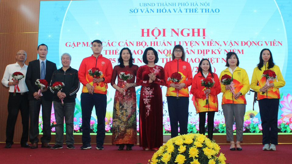 Sở VH&TT Hà Nội tổ chức gặp mặt cán bộ, HLV, VĐV thể thao nhân dịp Kỷ niệm 75 năm Ngày Thể thao Việt Nam - Ảnh 3