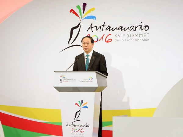 Chủ tịch nước phát biểu tại Hội nghị Cấp cao Pháp ngữ 16 - Ảnh 1