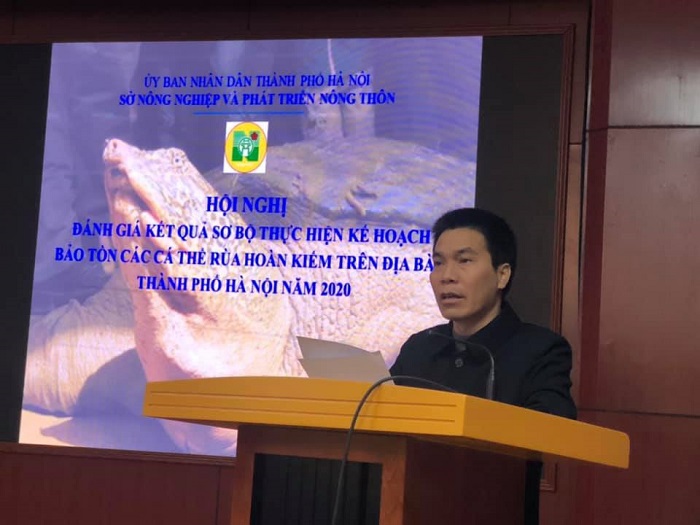 Hà Nội: Bắt được 1 cá thể rùa Hoàn Kiếm tại hồ Đồng Mô - Ảnh 1