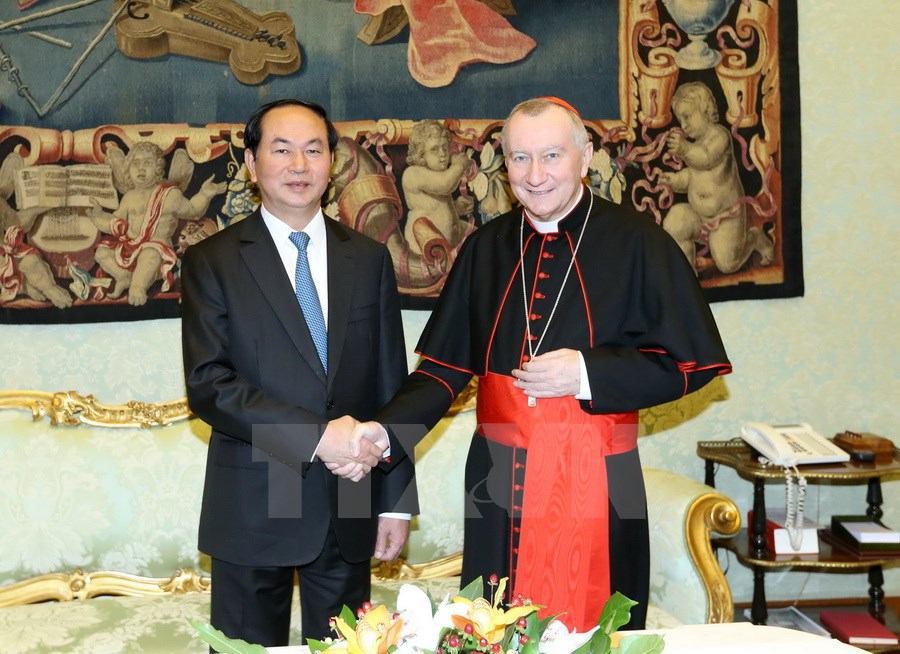 Chủ tịch nước hội kiến Giáo hoàng Francis, gặp Thủ tướng Vatican - Ảnh 6