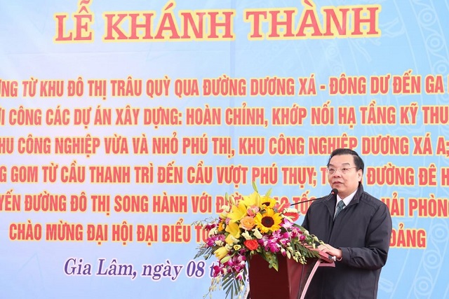 Huyện Gia Lâm khánh thành công trình chào mừng Đại hội Đảng toàn quốc - Ảnh 1
