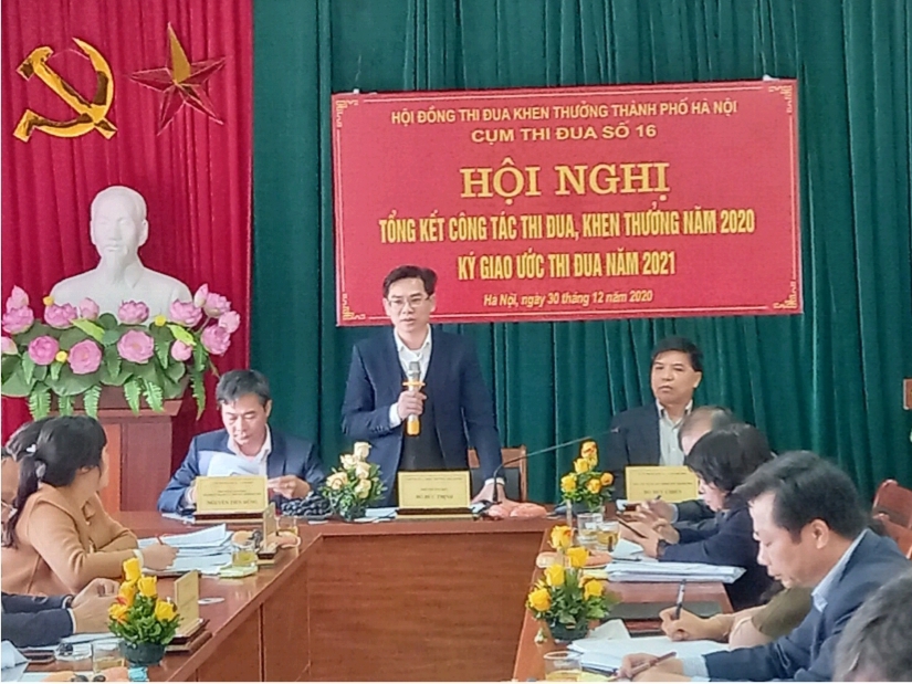 Hà Nội: Cụm thi đua số 16 ký giao ước thi đua năm 2021 - Ảnh 2