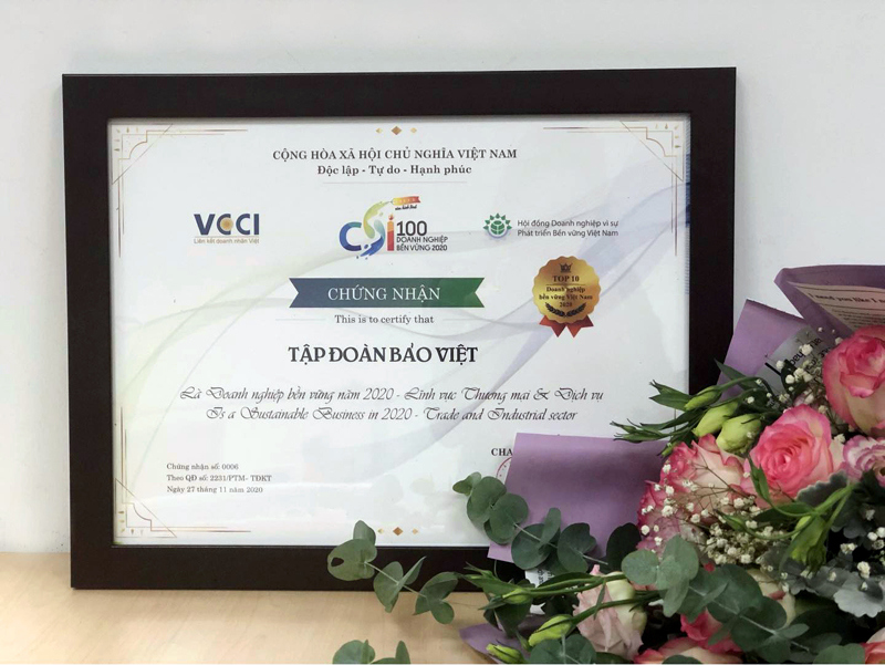 Tập đoàn Bảo Việt: Top 10 doanh nghiệp bền vững nhất Việt Nam 5 năm liên tiếp - Ảnh 1