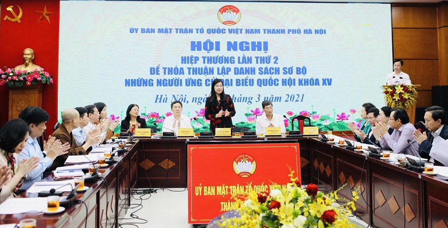 Hà Nội: Nhất trí danh sách sơ bộ 72 người ứng cử đại biểu Quốc hội khóa XV - Ảnh 1