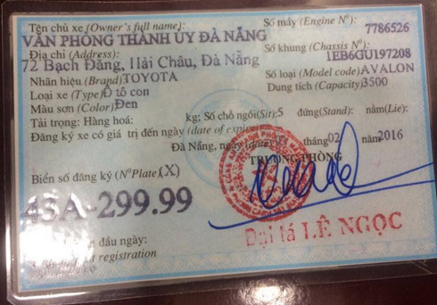 Đà Nẵng bác tin Bí thư Nguyễn Xuân Anh đi ôtô biển giả 43A - 299.99 - Ảnh 3