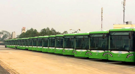 Cận cảnh dàn xe buýt BRT tập kết tại Bến xe Yên Nghĩa - Ảnh 6