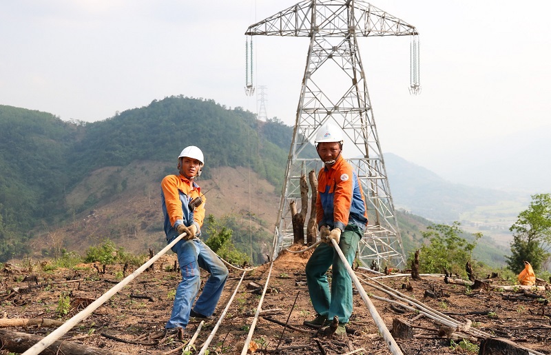 Đảm bảo cung cấp điện trong thời gian thi công đường dây 500kV Dốc Sỏi - Pleiku 2 - Ảnh 2