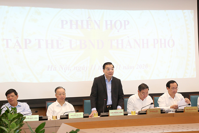 Tập thể UBND TP Hà Nội xem xét nhiều nội dung quan trọng trình kỳ họp cuối năm HĐND TP - Ảnh 1
