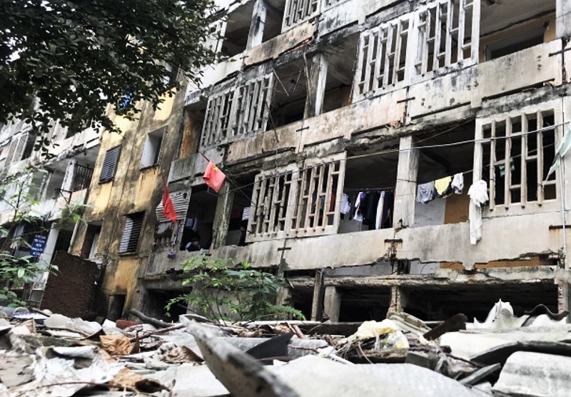 Nghệ An: Người dân cần phải di dời khỏi khu chung cư Quang Trung - Ảnh 2