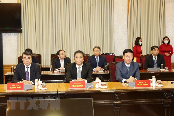 Tổng Bí thư, Chủ tịch nước Nguyễn Phú Trọng trao Quyết định phân công Ủy viên Bộ Chính trị - Ảnh 3