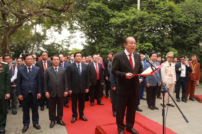 Phó Thủ tướng Thường trực Trương Hòa Bình dự lễ dâng hương các Vua Hùng - Ảnh 1